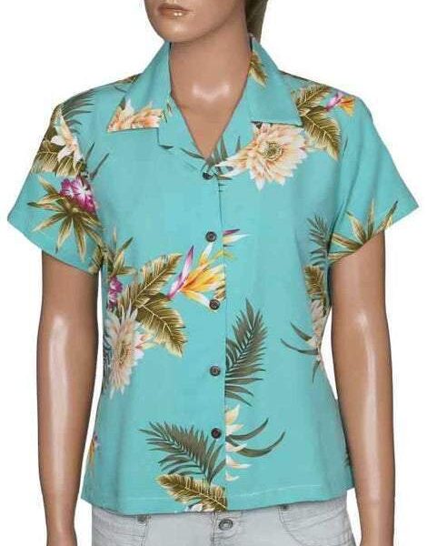 Chemise hawaii coupe femme de chez two palms