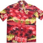 chemise hawaienne island red