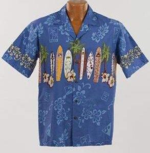 chemise style surf et fleurs import Hawaii par Surfpistols