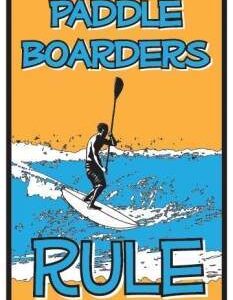 Plaque décoration métal paddle par SURFPISTOLS