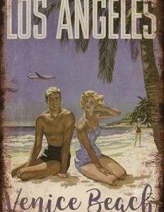 PLAQUE métal déco VENICE BEACH par surfpistols