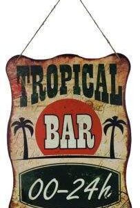 Plaque métal vintage bar tropical bar par SURFPISTOLS