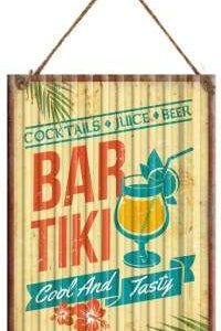 Plaque métal Tiki Bar par surfpistols