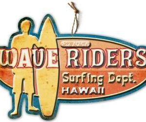 Plaque déco surf hawaii par SURFPISTOLS