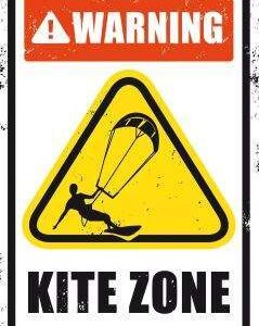 Plaque décoration kite surf par SURFPISTOLS